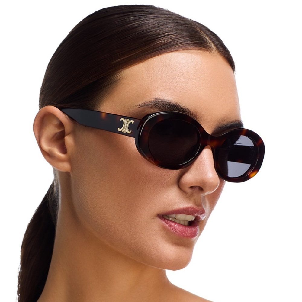 Celine Triomphe 01 Sunglasses in Havana